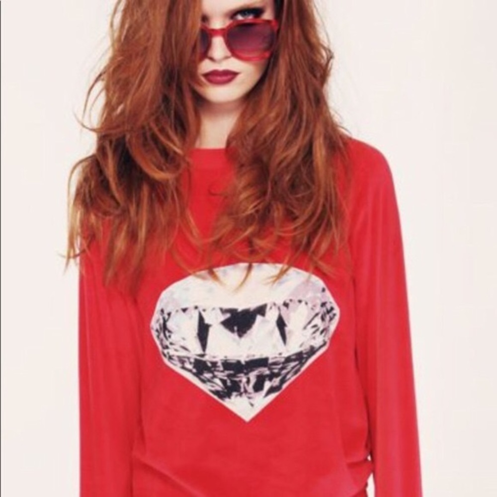 Vintage Wildfox Diamond Baggy Beach Jumper.